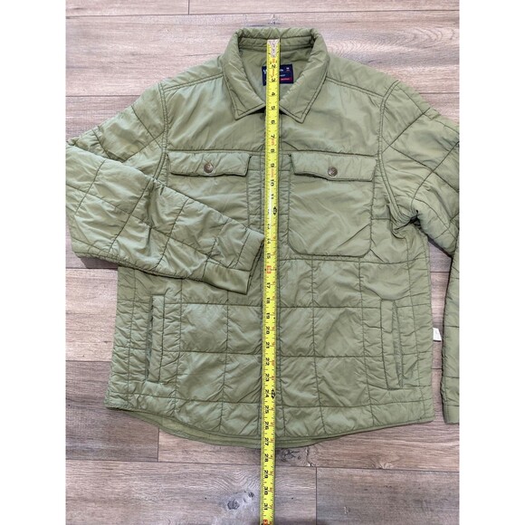 Badlands Mens M Puffy Shirt Jacket Sage Green Button Up Hunting Outdoors - Picture 4 of 10